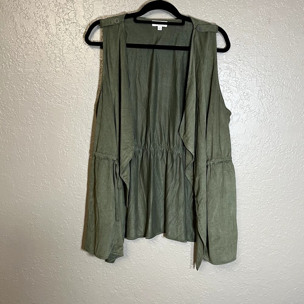 Umgee suede vest green medium